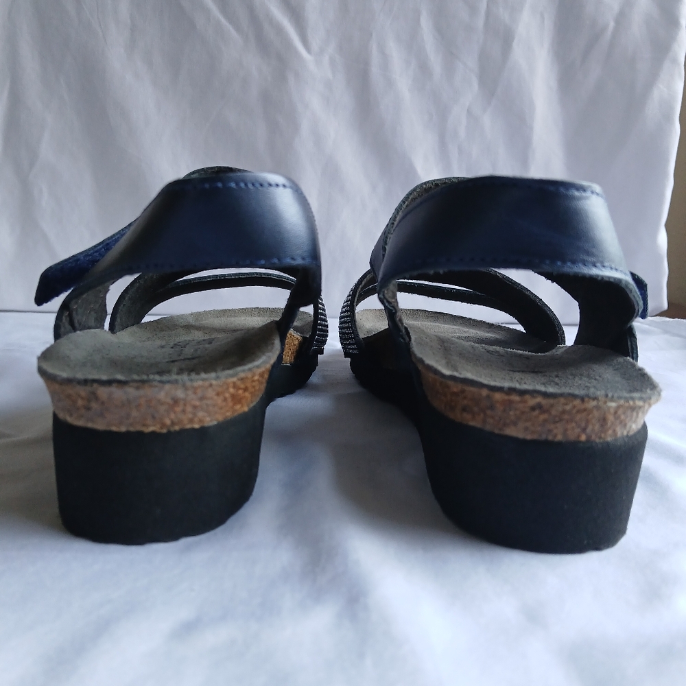 Naot Comfort Wedge Sandals Size 37 Made in Israel - Picture 4 of 6